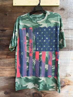 Metro One USA Flag Camo Graphic T-Shirt